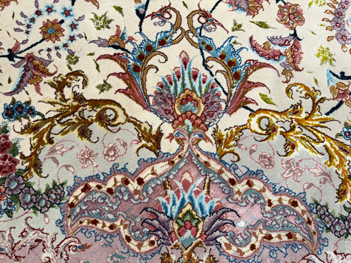 Hand-Knotted 70 Raj Persian Tabriz Rug - Signed - 9’8”x13’9”