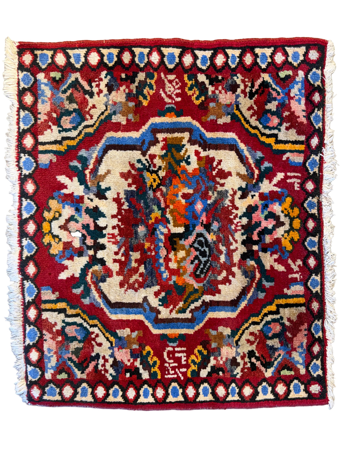 Hand-Knotted Bakhtiari Rug - 2’x2’5”