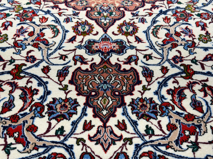 Hand-Knotted Persian Isfahan Rug - 5’3”x8’1”