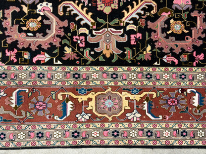 Hand-Knotted 60 Raj Persian Tabriz Heriz Rug - 6'6"x9'6"