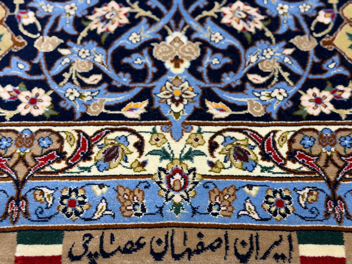 Hand-Knotted Persian Isfahan Rug - Signed Asachi - 6'10"x10'4"