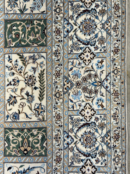 Hand-Knotted 6 La Persian Nain Rug - Signed Habibian - 6'9"x10'2"