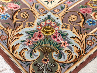 Hand-Knotted 80 Raj Persian Tabriz Rug - 6'9"x9'10"