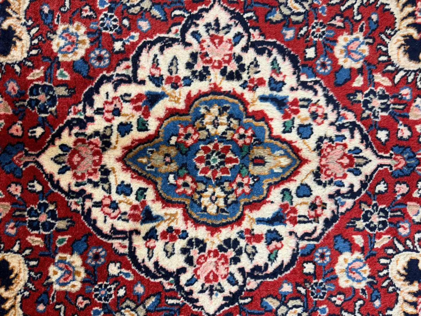 Hand-Knotted Persian Qazvin Rug - 9’x11’10”