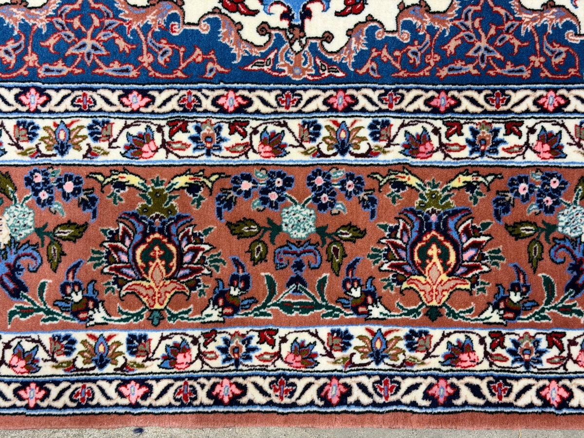 Hand-Knotted Persian Isfahan Rug - 5’3”x8’1”