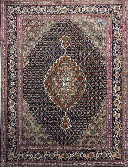 Hand-Knotted Persian Tabriz Mahi Rug - 5'x6'7"