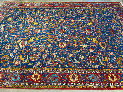 Antique Hand-Knotted Persian Varamin Rug - 10'6"x15'7"