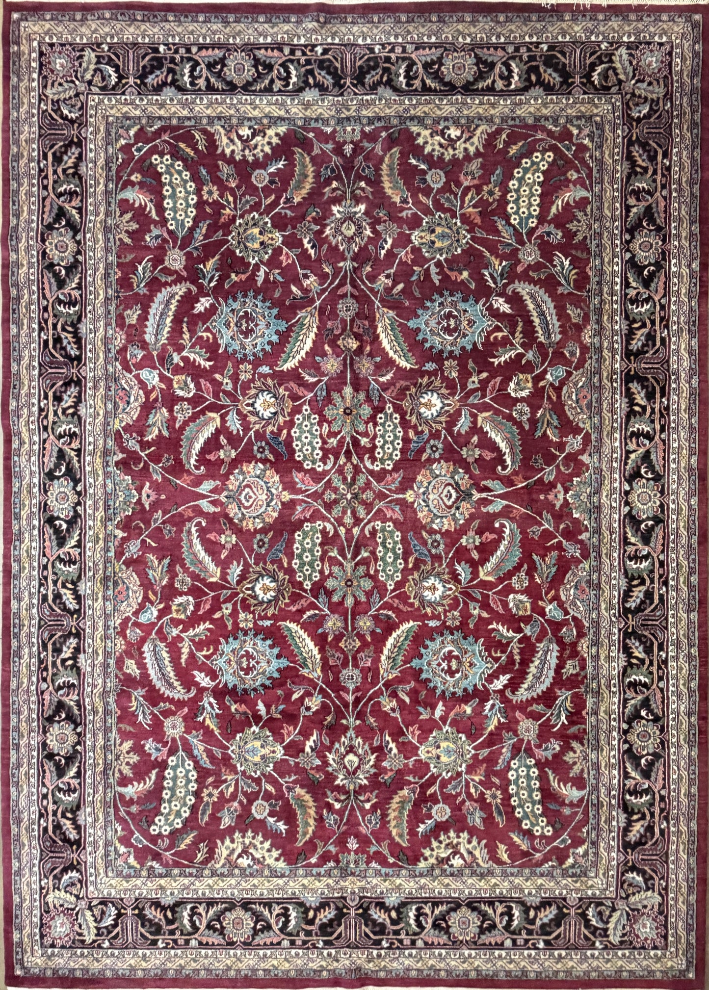 Hand-Knotted Agra Rug - 9’x13’9”