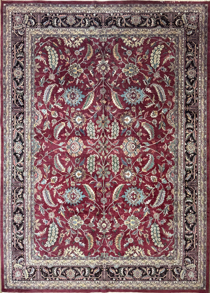 Hand-Knotted Agra Rug - 9’x13’9”