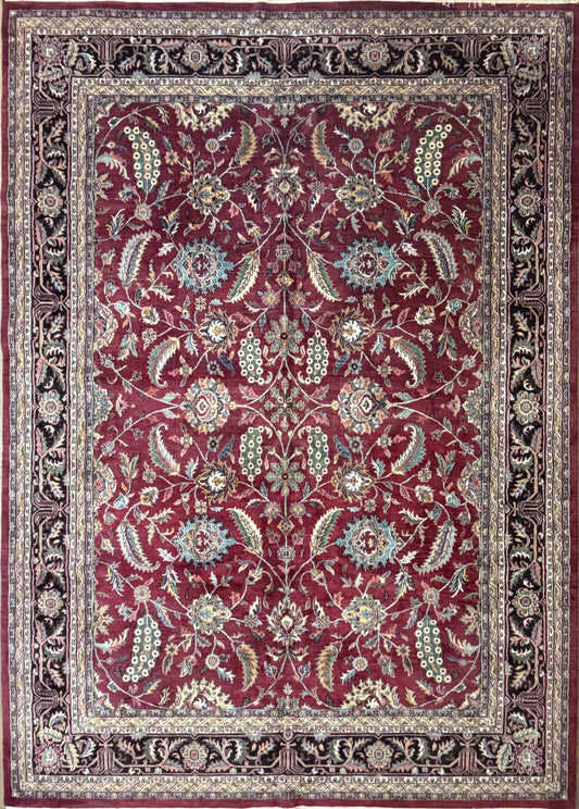 Hand-Knotted Agra Rug - 9’x13’9”