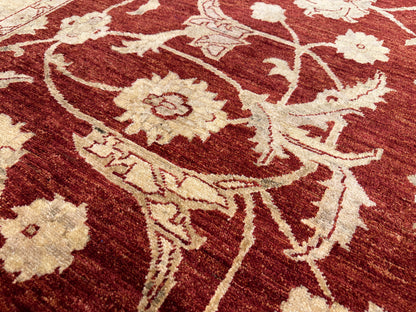 Hand-Knotted Peshawar Rug - 8’x10’