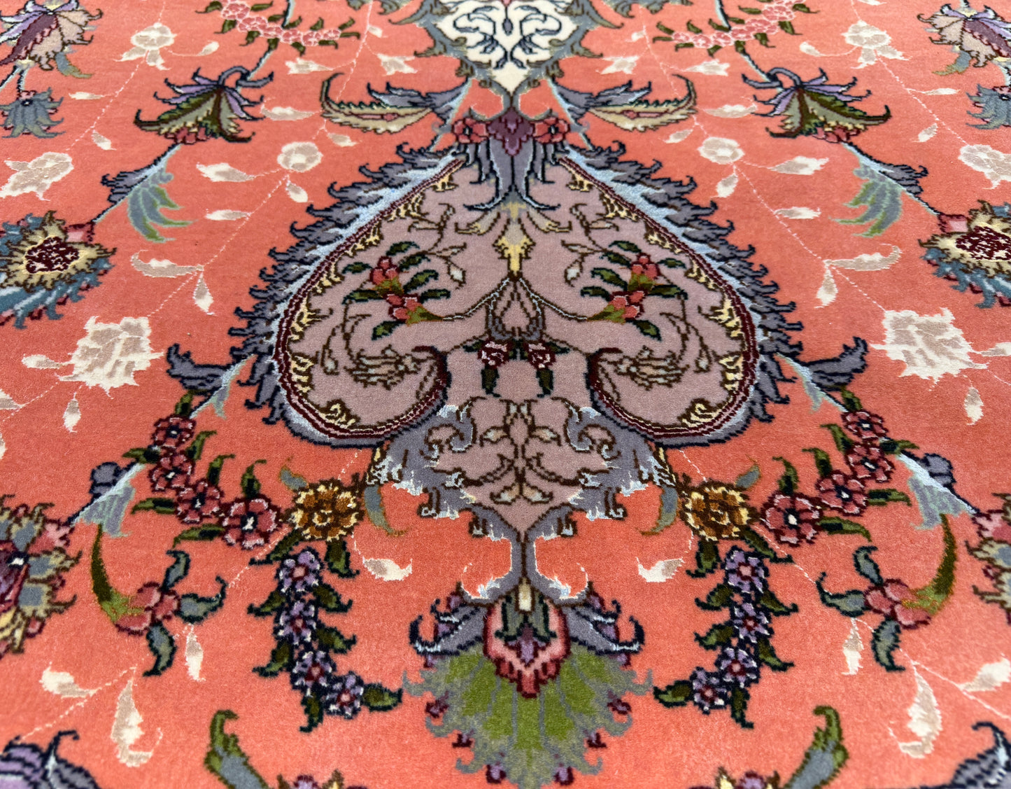 9’11”x13’4” Hand-Knotted 60 Raj Persian Tabriz Rug