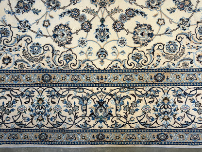 10’x10’ Hand-Knotted Persian Nain Area Rug