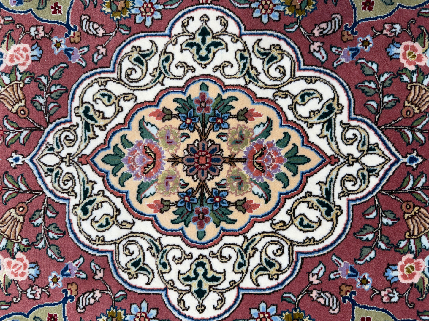 Hand-Knotted 70 Raj Persian Tabriz Pictorial Rug - 10’4”x13’3”