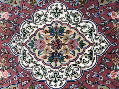 Hand-Knotted 70 Raj Persian Tabriz Pictorial Rug - 10’4”x13’3”