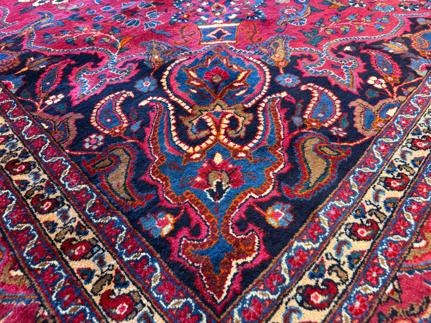 Hand-Knotted Persian Tabriz Rug - Signed - 10’x12’8”