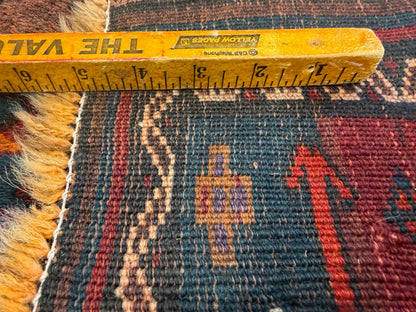 Hand-Knotted Persian Baluchi Rug - 3’10”x9’