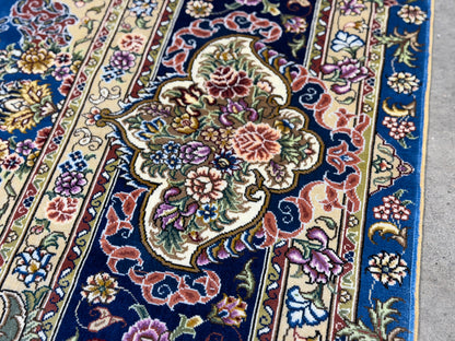 Hand-Knotted 100% Silk SinoPersian Rug - 6'x9'