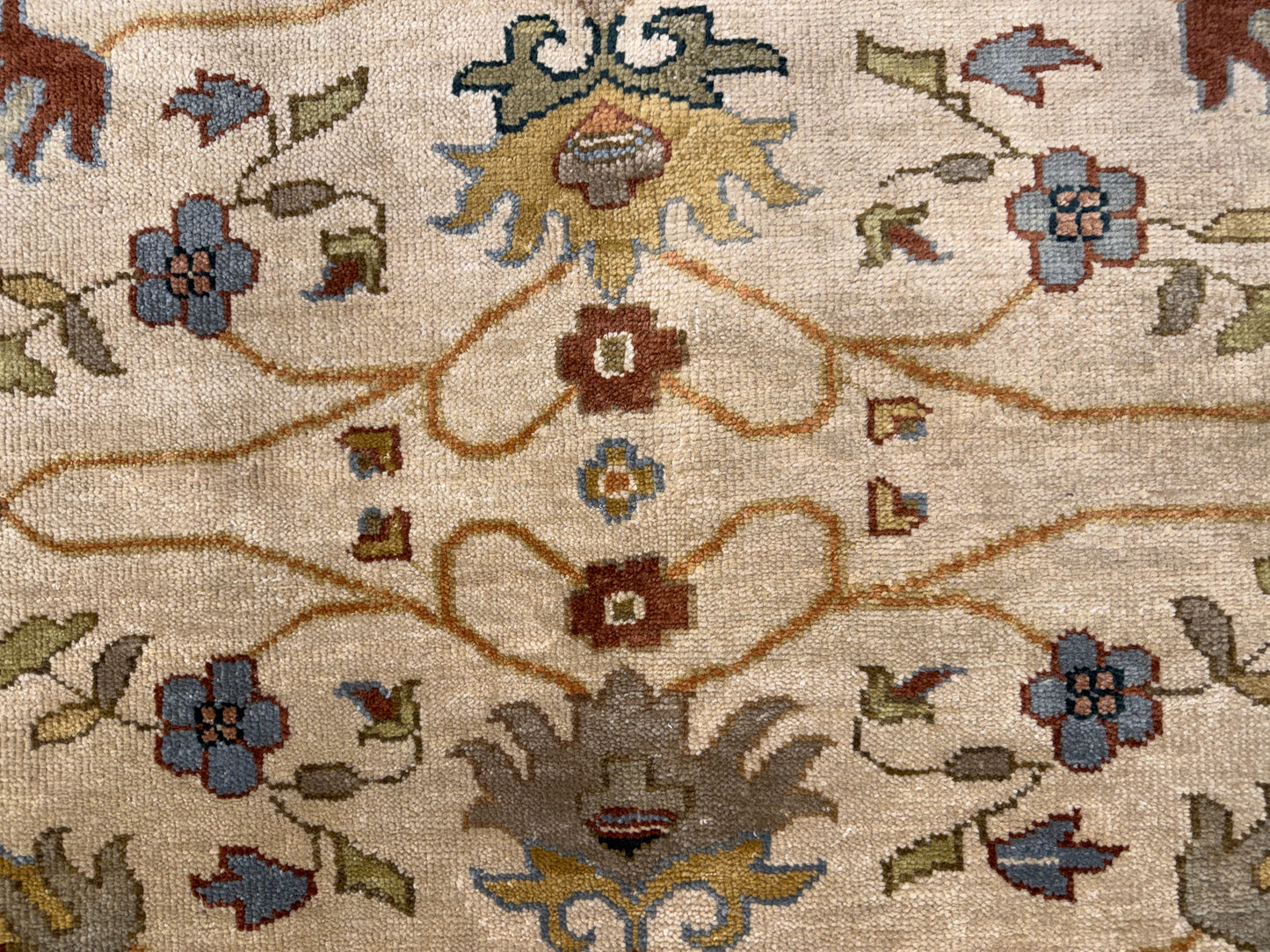 8’x9’10” Hand-Knotted Wool IndoMahal Area Rug