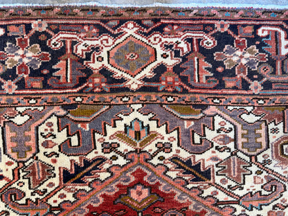 Hand-Knotted Persian Heriz Rug - 8’3”x11’2”