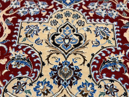 Hand-Knotted Persian Isfahan Rug - 6’8”x10’