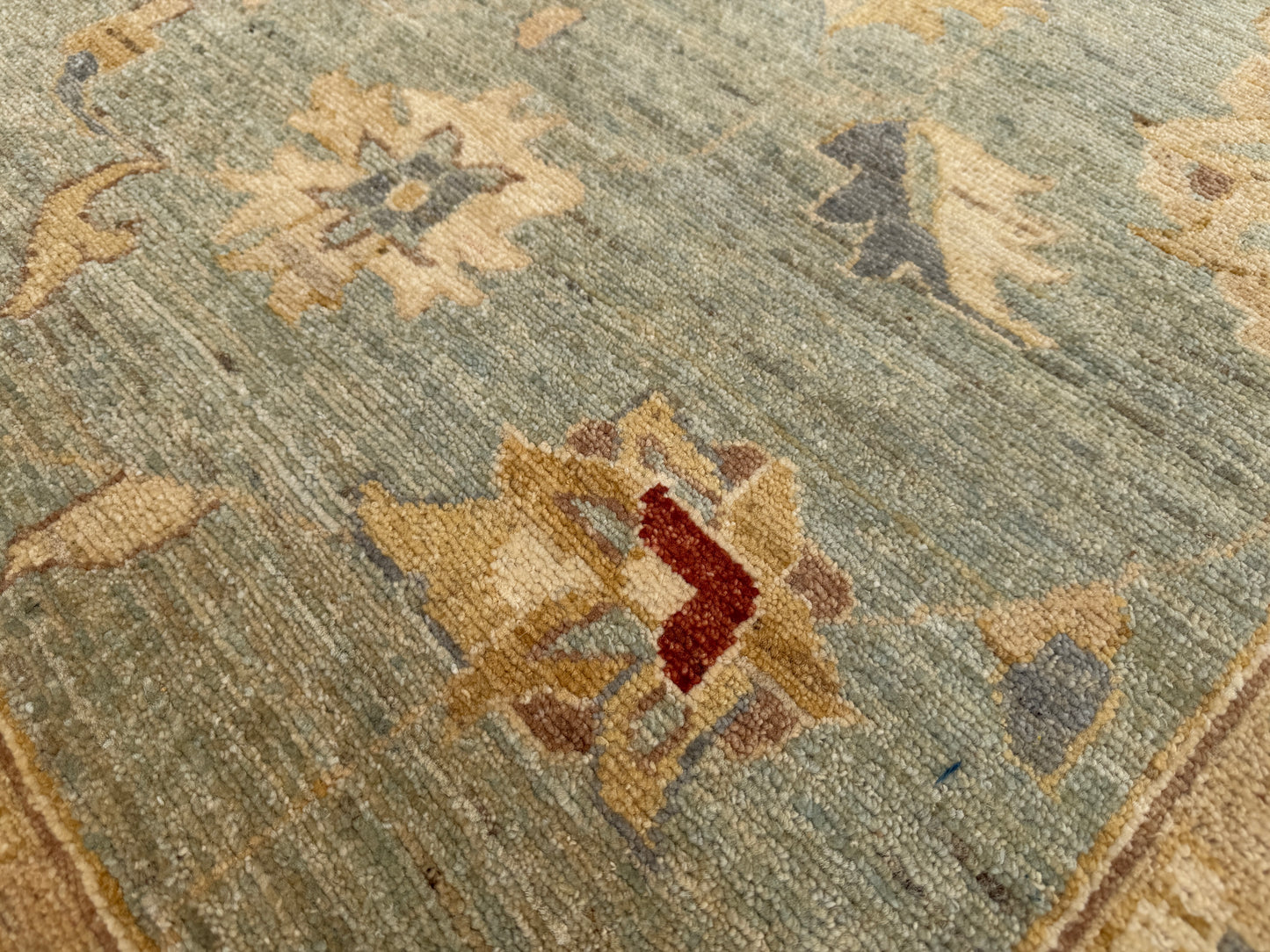 Hand-Knotted Oushak Rug - 13’x17’9”