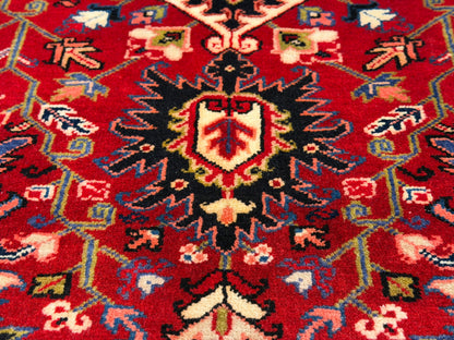 Hand-Knotted Persian Heriz Rug - 5'x6'2"