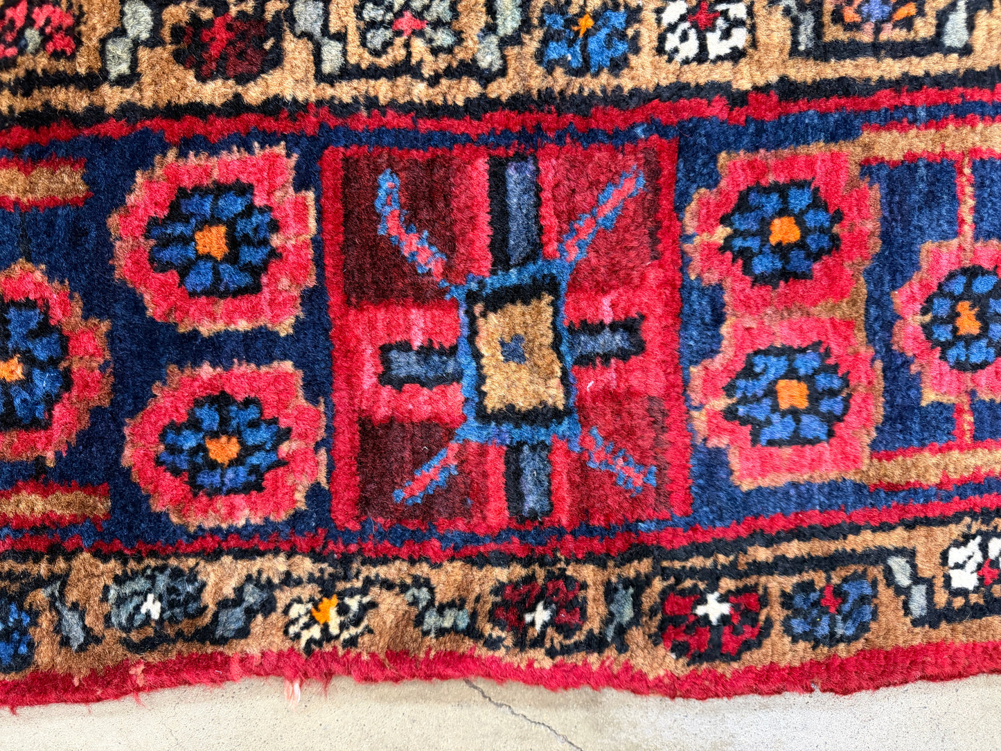 5'3"x 8'1" Vintage Hand-Knotted Wool Nahavand Persian Rug 5x8 Handmade Carpet