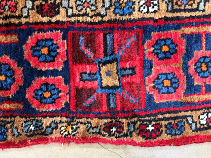 5'3"x 8'1" Vintage Hand-Knotted Wool Nahavand Persian Rug 5x8 Handmade Carpet