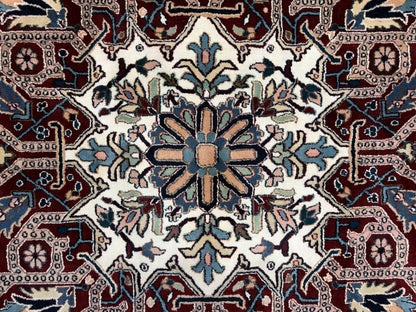 9’9”x13’10” Hand-Knotted Wool IndoHeriz Area Rug