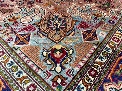 9’8”x13’ Hand-Knotted Persian Tabriz Area Rug