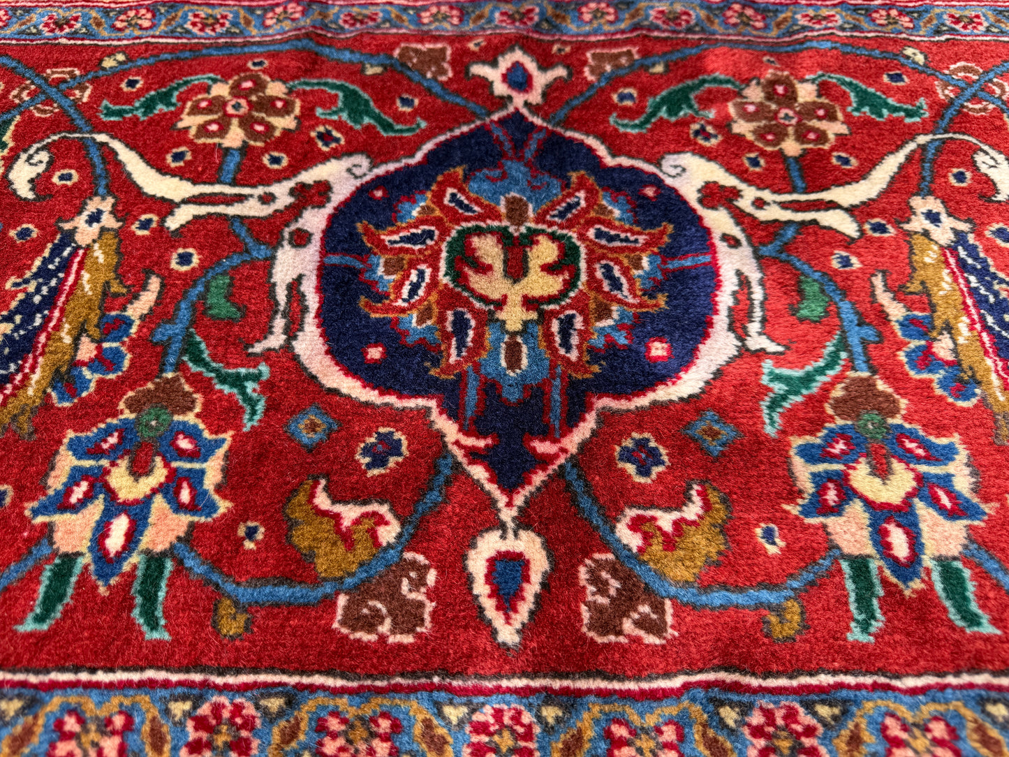 Hand-Knotted Persian Herati Rug - Signed Torabpour - 13’x15’9”