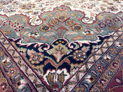 8’2”x9’11” Hand-Knotted Indo Kashan Area rug