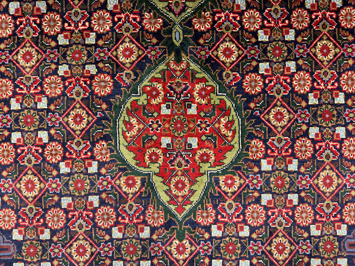 Hand-Knotted Persian Tabriz Mahi Rug - 6'7"x9'4"