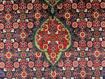 Hand-Knotted Persian Tabriz Mahi Rug - 6'7"x9'4"