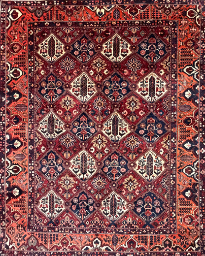 Hand-Knotted Persian Bakhtiari Rug - 10’x12’7”