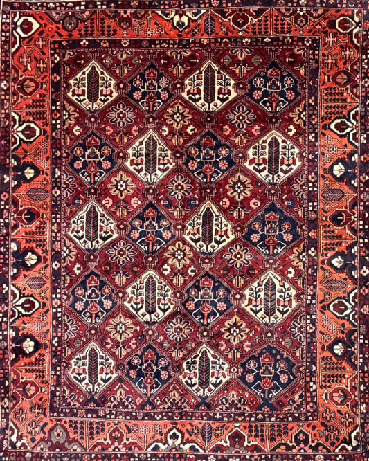 Hand-Knotted Persian Bakhtiari Rug - 10’x12’7”