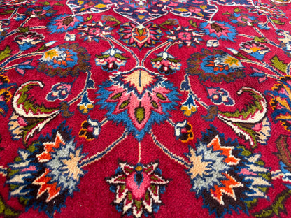 Antique Hand-Knotted Persian Mashad Rug - 9’6”x12’8”