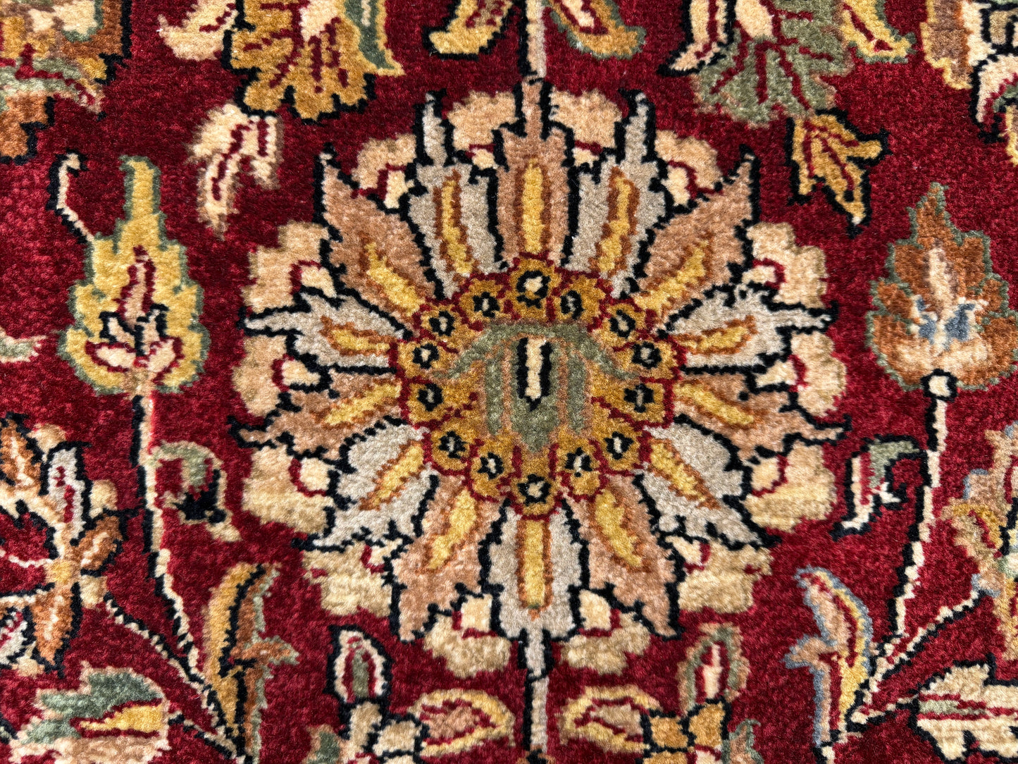 8’9”x12’3” Hand-Knotted Very Fine Wool Agra Area Rug 50 Raj