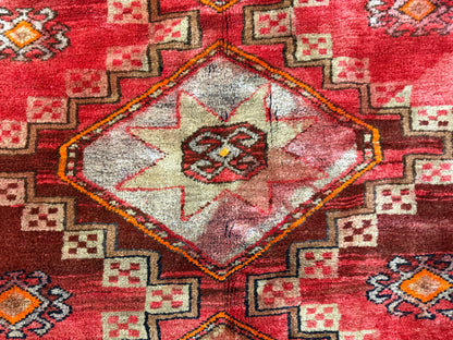 5’7”x10’7” Antique Hand-Knotted Wool Russian Kazak Oriental Rug 5x10 Handmade Carpet