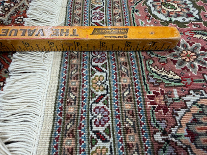 Hand-Knotted Persian Tabriz Mahi  Rug - 5'1"x6'10"