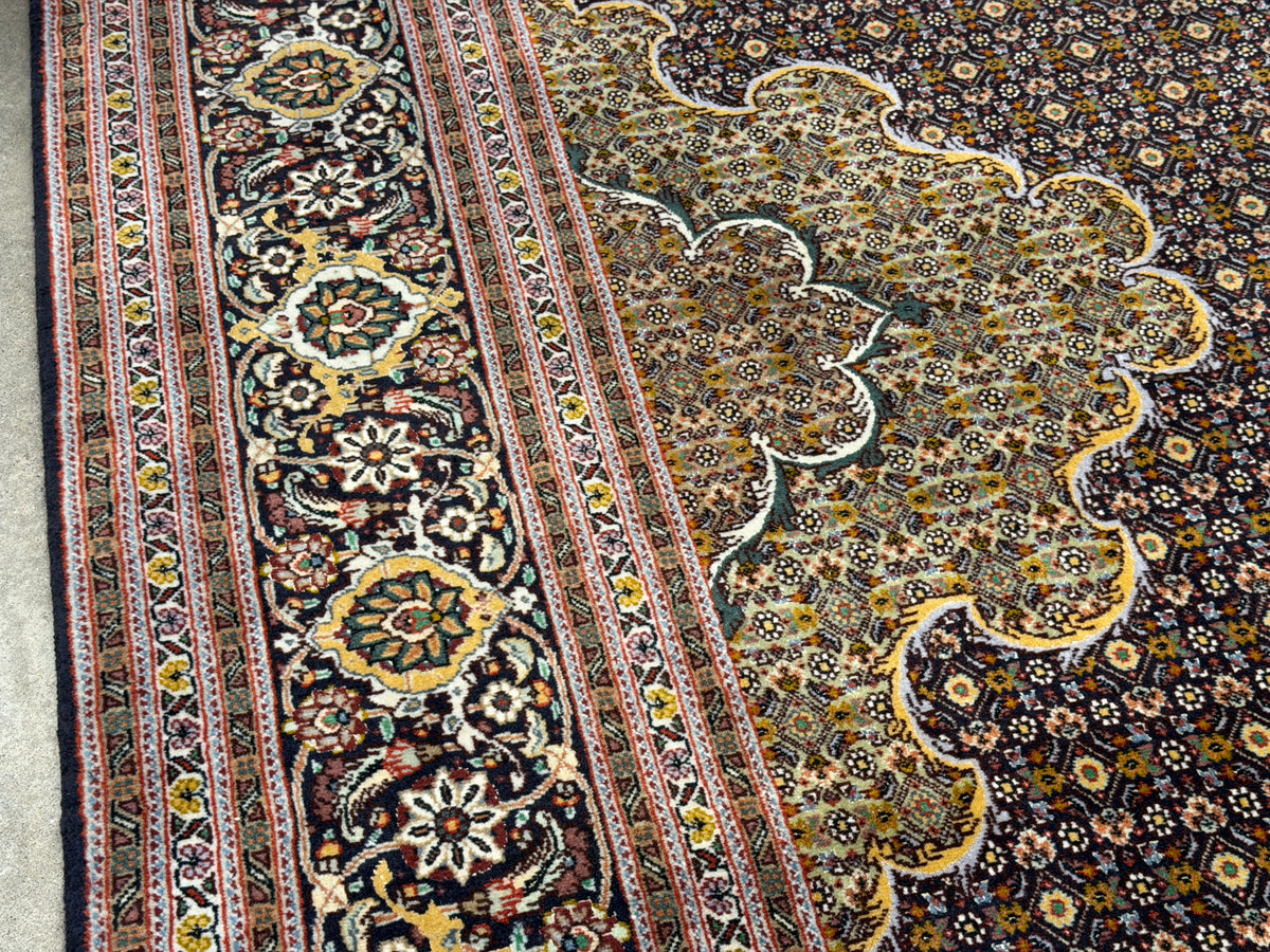 Hand-Knotted Persian Tabriz Mahi Rug - 6’6”x19’8”