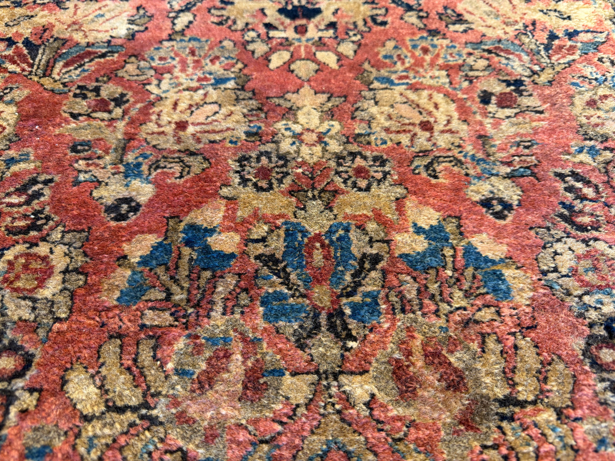 Hand-Knotted Persian Sarouk Rug - 2’x3’9”