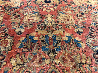 Hand-Knotted Persian Sarouk Rug - 2’x3’9”