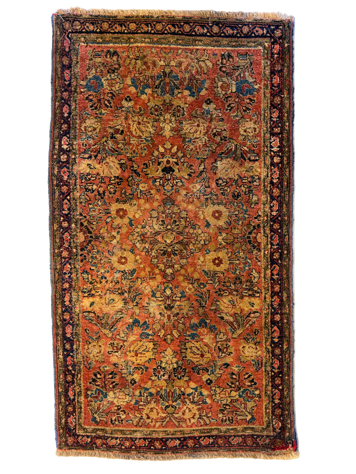 Hand-Knotted Persian Sarouk Rug - 2’x3’9”