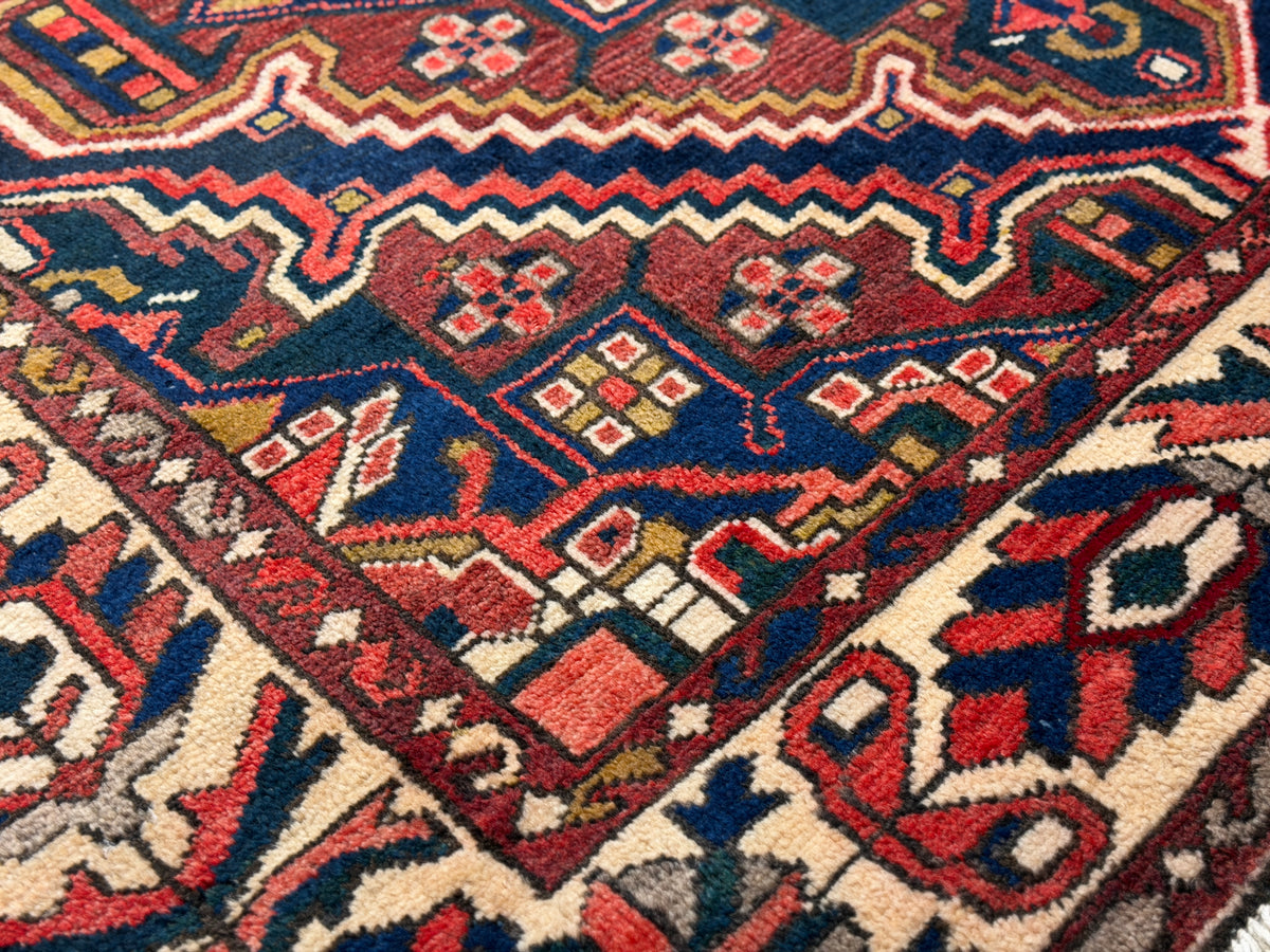 Antique Hand-Knotted Bakhtiari Rug - 5’5”x8’4”