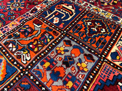 Hand-Knotted Persian Bakhtiari Rug - 9’9”x13’4”