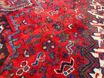 Hand-Knotted Persian Heriz Rug - 7’3”x10’3”