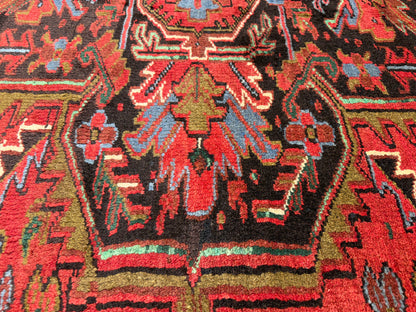 10’1”x12’6” Hand-Knotted Persian Heriz Area Rug