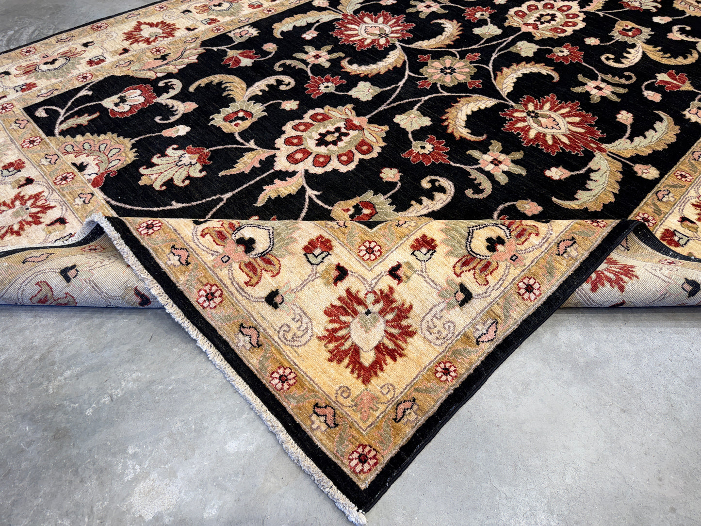 Hand-Knotted Peshawar Rug - 7’7”x10’6”